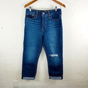 NAME YOUR PRICE • Levi's Wedgie Fit Jeans Size 30 Dark Distressed High Rise